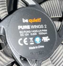 Be quiet - pure wings 2 140mm - ventoinha pc