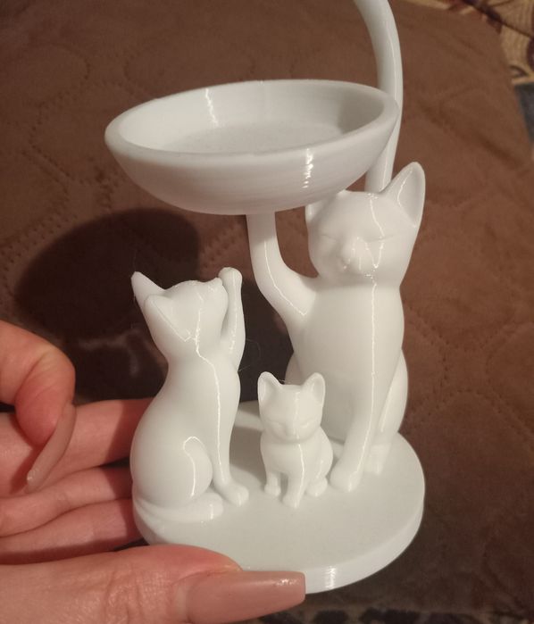 Статуэтка, подставка кот, кошка 3д
