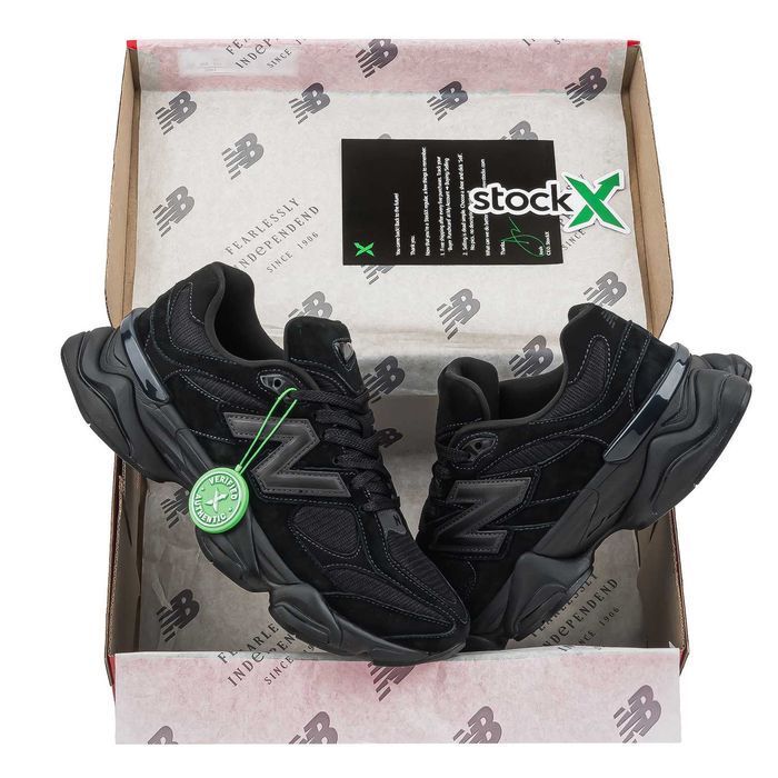 Мужские кроссовки New Balance 9060 Triple Black. Размеры 41-45