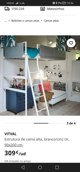 Cama e colchão 1 mês de uso