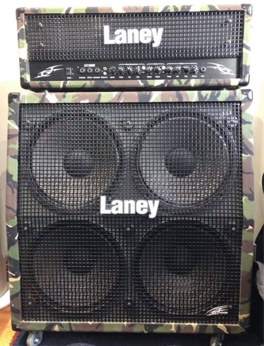 Amplificador Guitarra Laney LX120 Camo Guitar Head + LX 412 A Camo SET