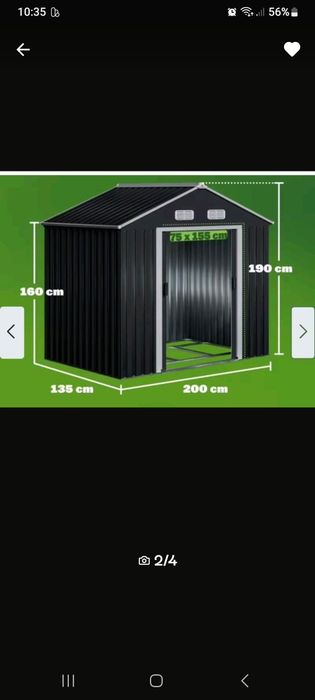 Domek narzedziowy ogrodowy