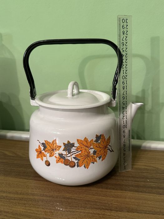 Чайник ссср электрочайник новый раритет эмаль латунь бидон