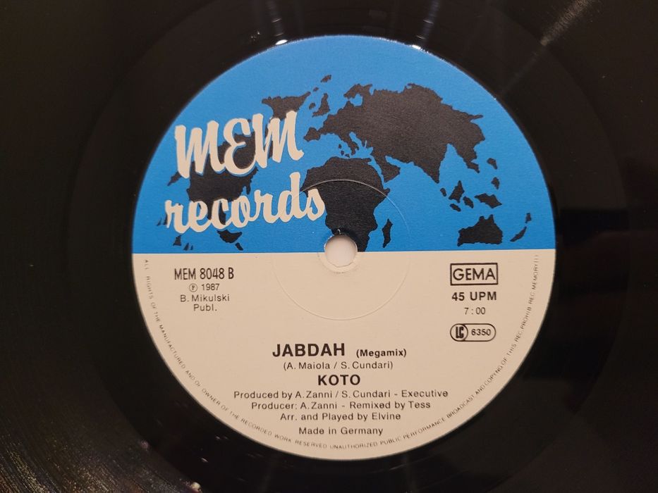 KOTO  - The Koto Mix / JABDAH  - Maxi 12" - winyl ITALO DISCO