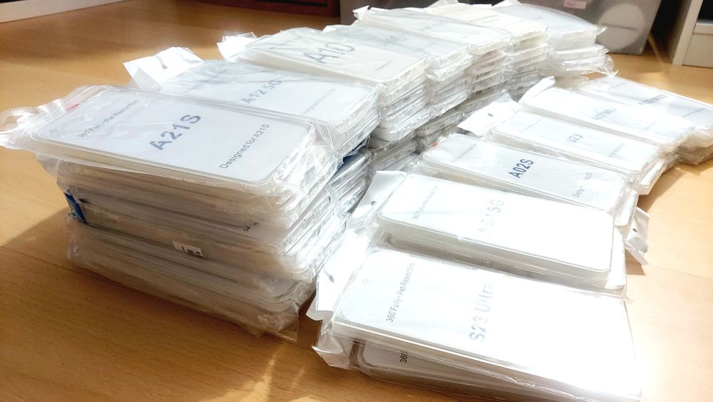 Capas 360 totalmente transparentes para telemóveis