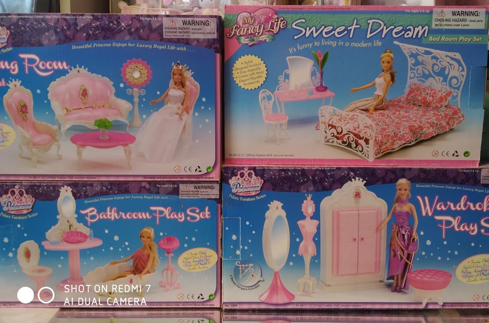 Меблі для ляльок Барбі Спальня , Мебель для кукол Лол