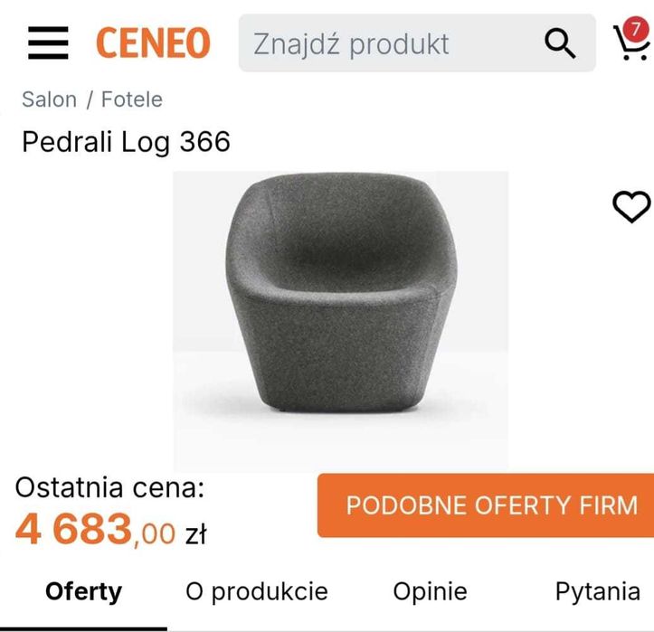 Fotel Log366 PEDRALI fotele pufa pufy log krzesła biuro dom salon