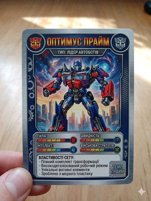 Трансформер Оптимус прайм