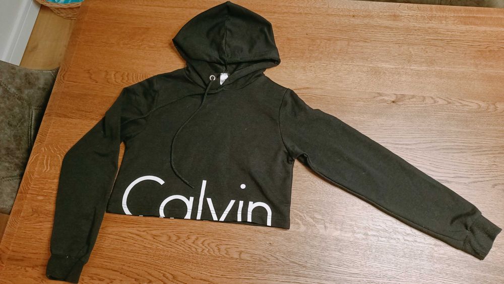 Bluza sportowa krótka Calvin Klein czarna S