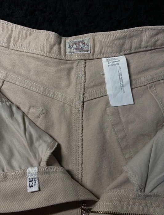 Spodnie Armani Jeans Beżowe Męskie