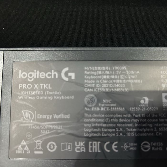 Клавиатура Logitech PRO X TKL