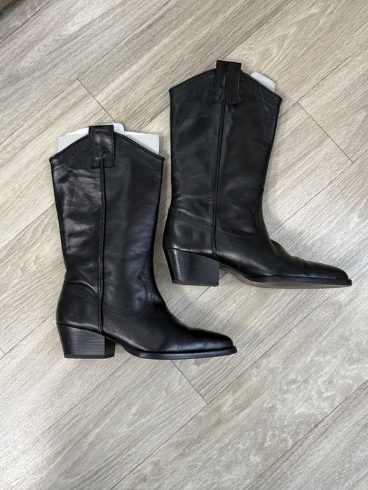 Козаки шкіряні zara 36