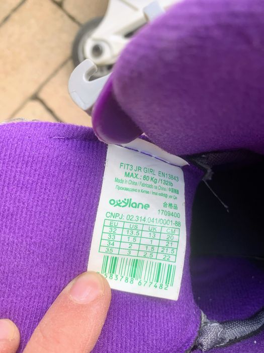Rolki Oxelo rozmiar 32-35, gratis ochraniacze!
