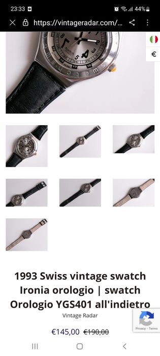 Наручные часы Swatch 1993 Swiss