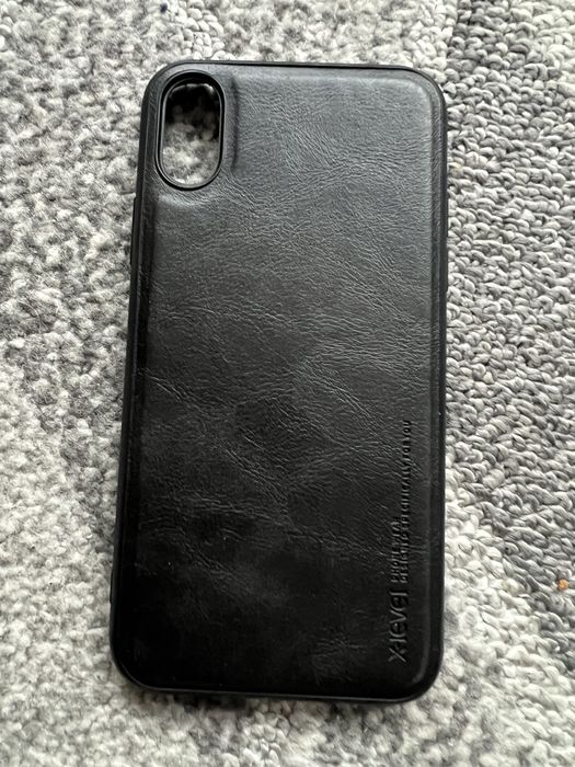 Obudowa do Iphone XS skóra kolor czarny