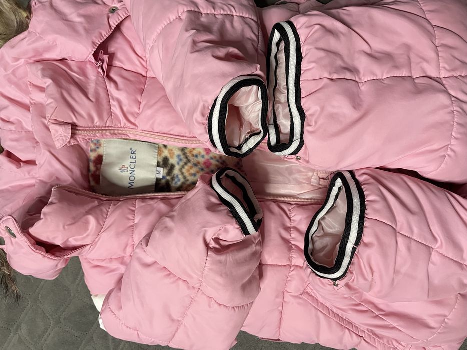 Зимовий пуховик комбінезон для дівчаток