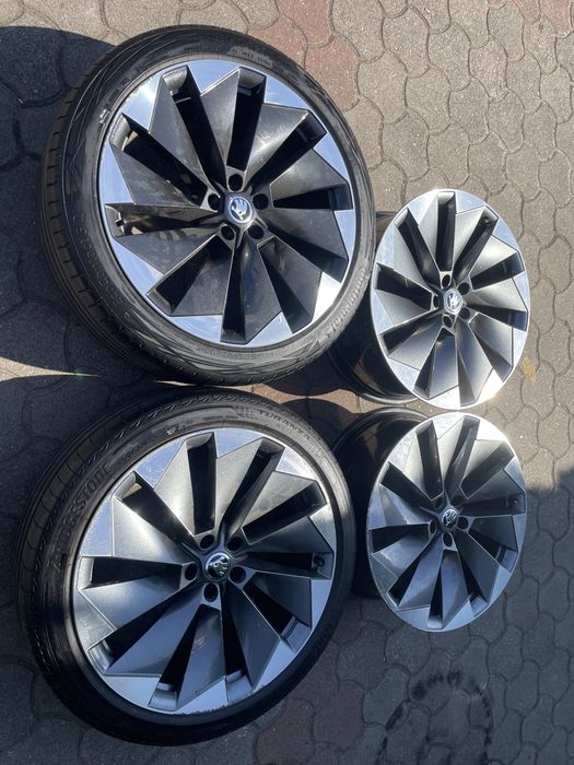 Felgi Skoda Enyaq 21 cali Betria oryginał 5x112 komplet okazja