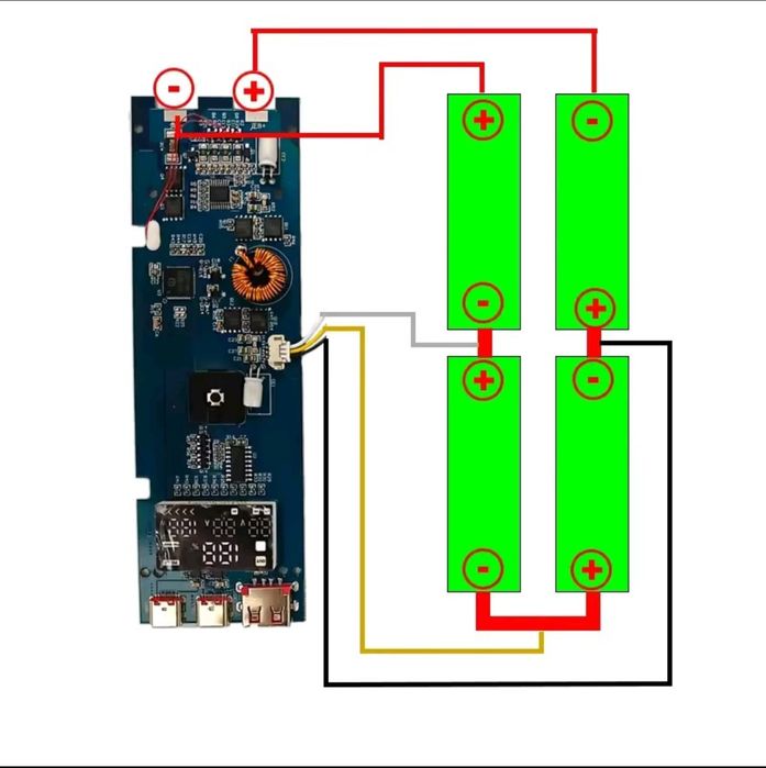 Корпус павербанк 100w 20 000 mAh