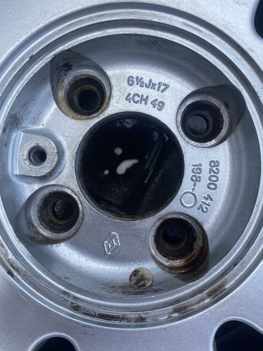 Диски R17 4х100 6.5JH ET-49 для Renault Kangoo Megan Dacia Logan Clio