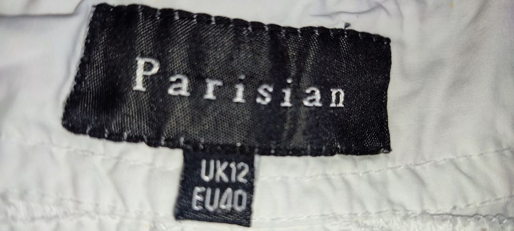Białe rybaczki Parisian rozm M -L wymiary na fotkach