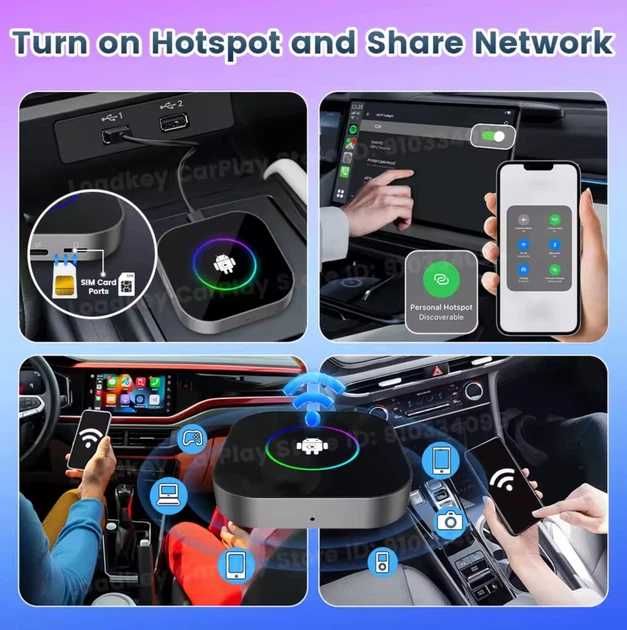 Адаптер CarlinKit S2F TBox Ambient 4gb / 64gb