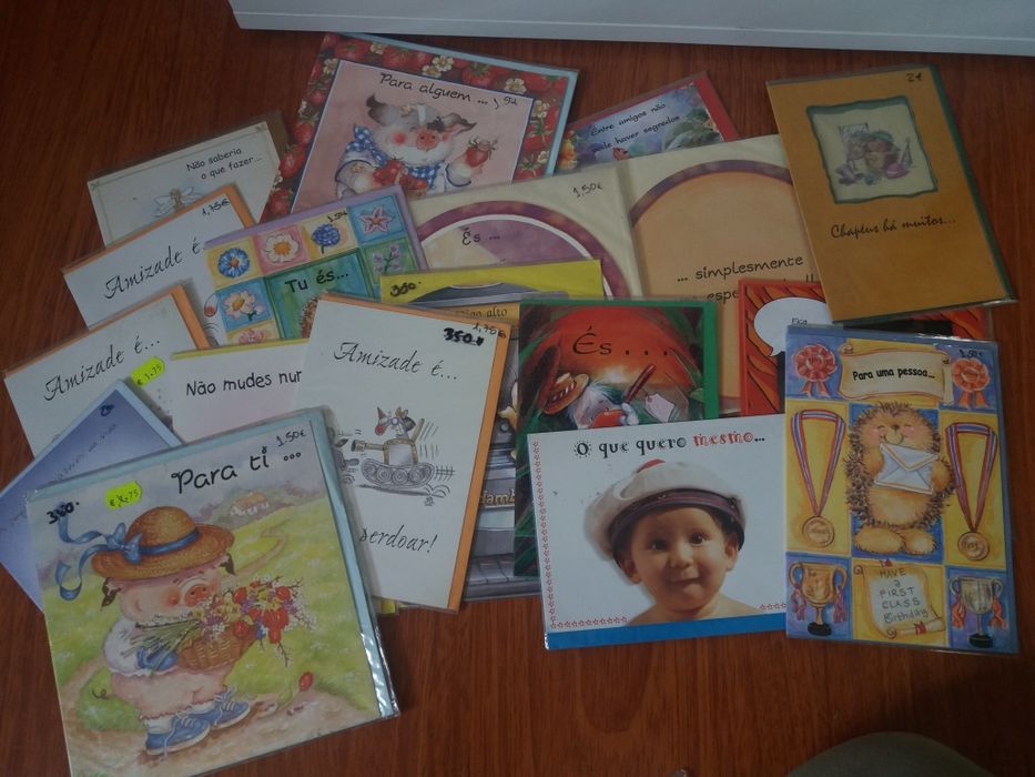 Postais: Aniversário, Natal, Mãe, Pai etc