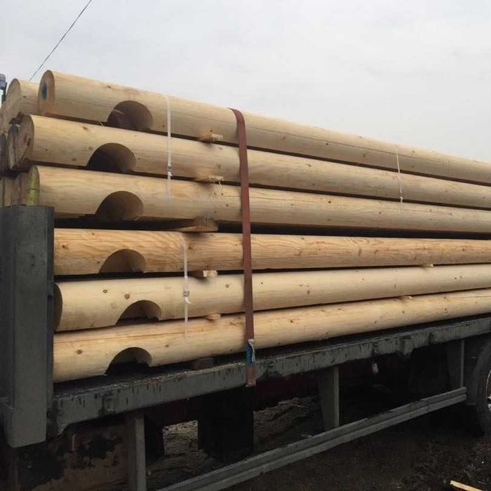 Bal drewniany toczony 160mm, bale na dom