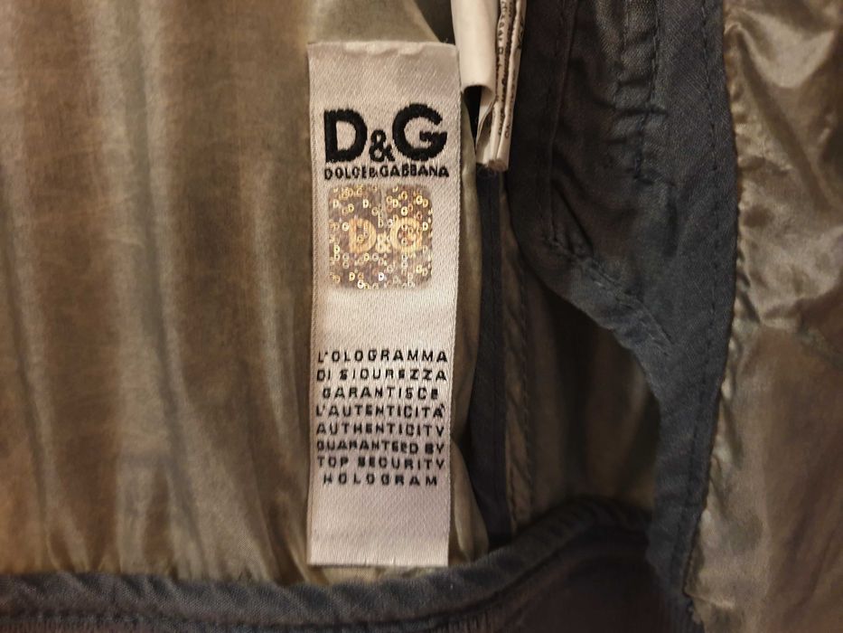 Dolce & Gabbana сіра поліамідна куртка-бомбер