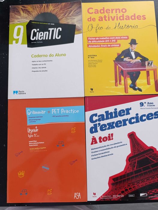 Cadernos de exercícios (diversos)