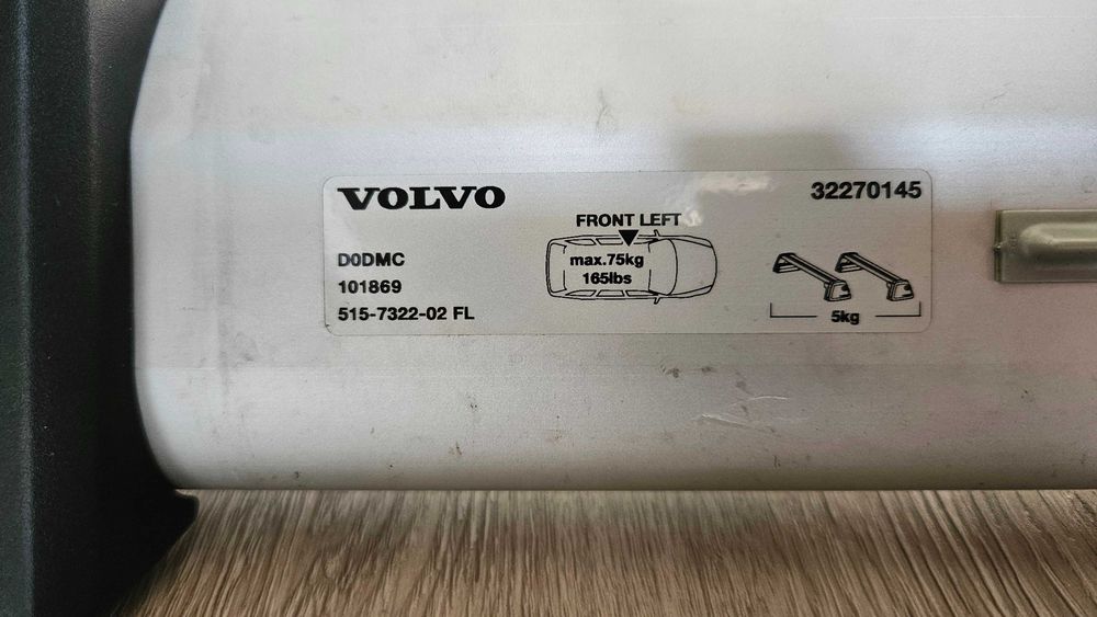 Barras de Tejadilho Originais Volvo XC40