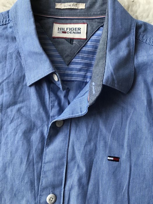 Koszula w drobne paseczki Tommy hilfiger rozm S