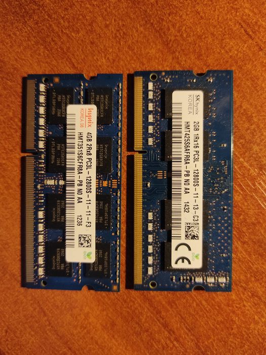 DDR3L Hynix для ноутбука 4+2Гб