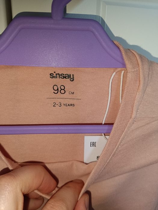 Koszulka bluzka długi rękaw Sinsay 98 nowa