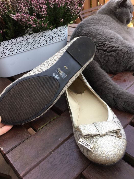Balerinki, czółenka, Guess, eleganckie, nowe 41 26 cm.