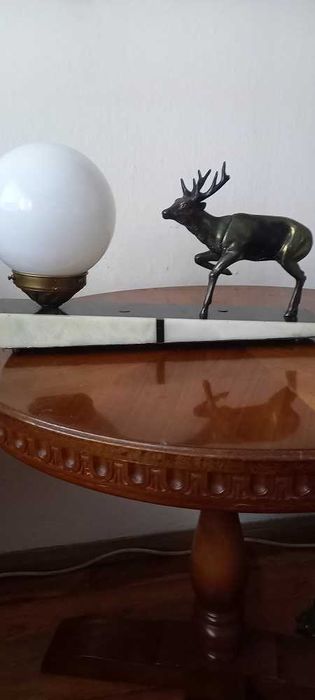 Lampka z jeleniem - w stylu Art Deco. Wysyłka
