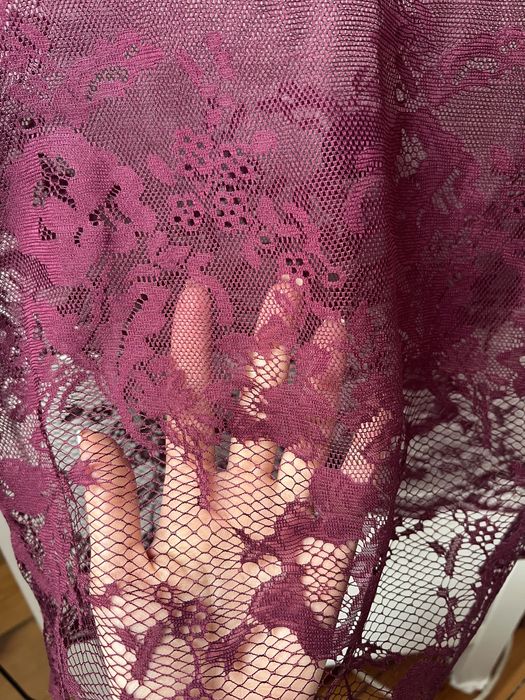 Koszulka primark bordowa siateczkowa S festiwalowa
