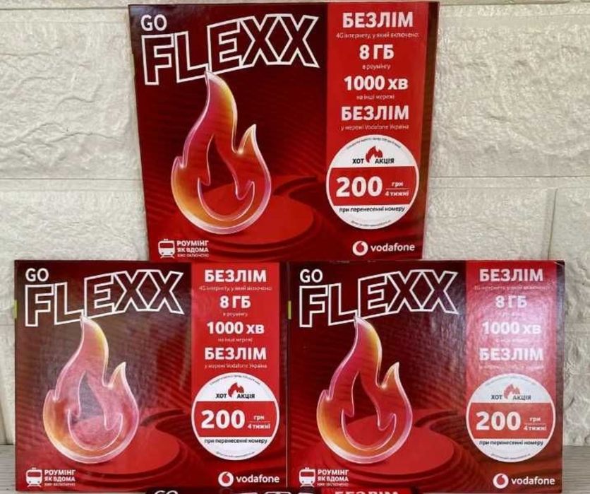 Стартовий пакет Vodafone + Акція 4 місяці у подарунок