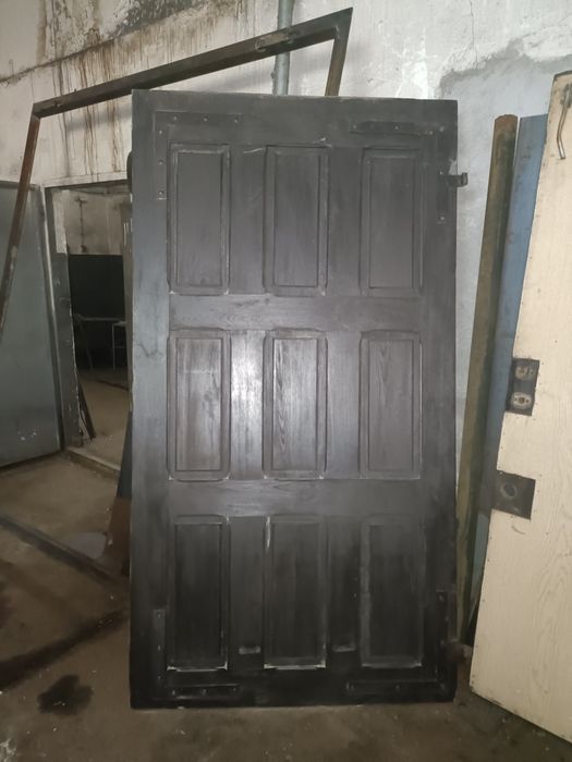 Brama garażowa drewniana dąb