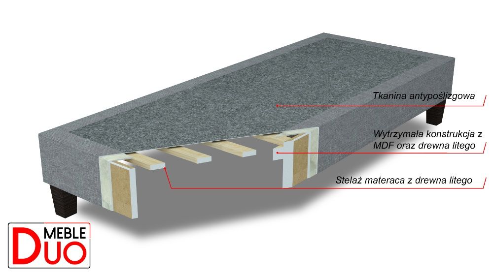 Łóżko hotelowe Vento 80x200
