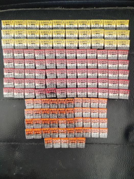 Mix Wago na drut 135 sztuk. Darmowa wysyłka!