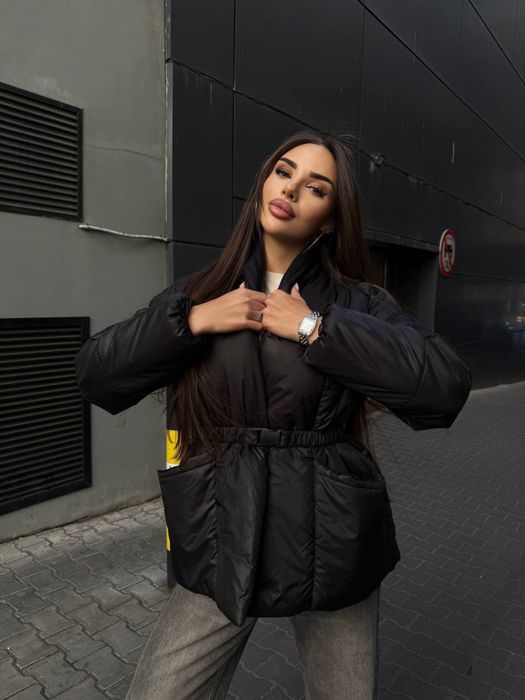 Куртка жіноча екопух без капюшона