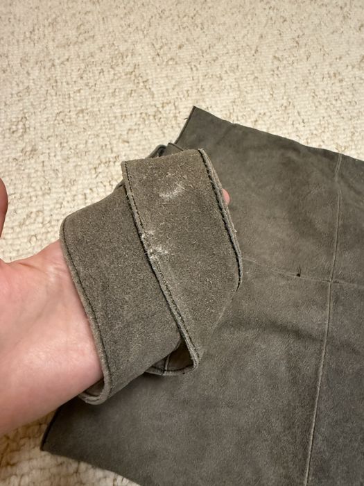 Skórzana torba shopper khaki duża