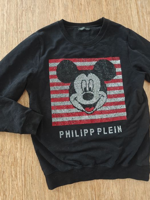 Bluza Philipp Plein M dżety cyrkonie myszka premium bawełniana
