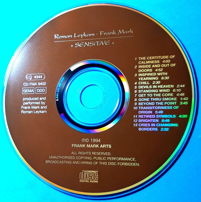 Roman Leykam & Frank Mark – Sensitive (CD, 1994)