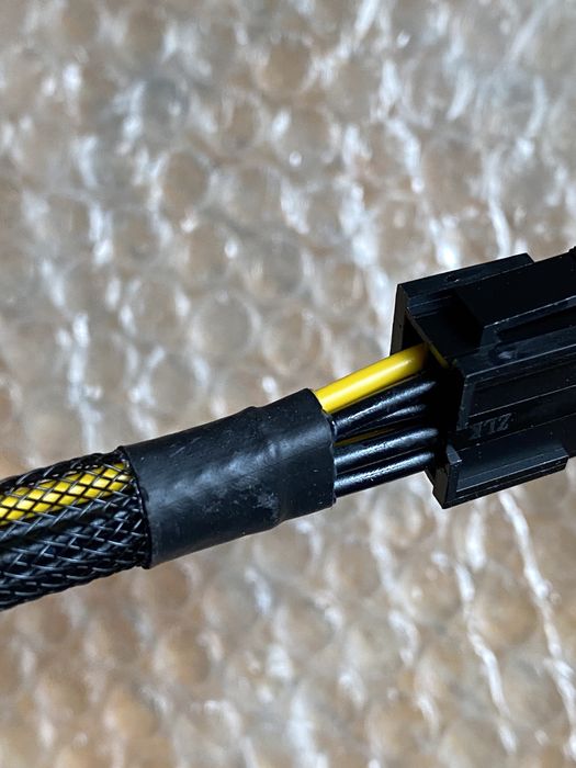 Переходник 6 pin на 8 pin для видеокарт ul 1007 18awg новые