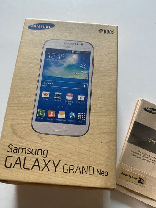 Samsung galaxy grand neo z opakowniem ładowarka instrukcją słuchawkami