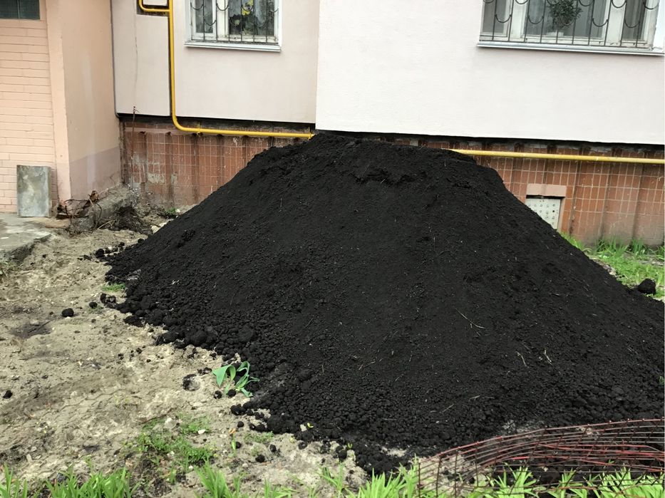 Машина чернозема, торф