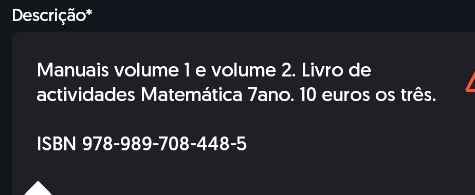 Manuais Matemática 7 ano