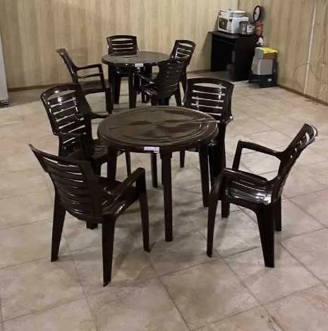 Стол пластиковый, стол, стіл пластиковий, круглий, круглый, мебель