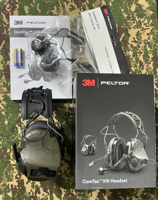 Тактичні навушники військові 3M™ PELTOR™ ComTac VIII MT14H418A-02 GN